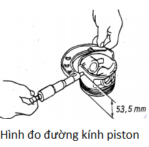 đo đường kính piston
